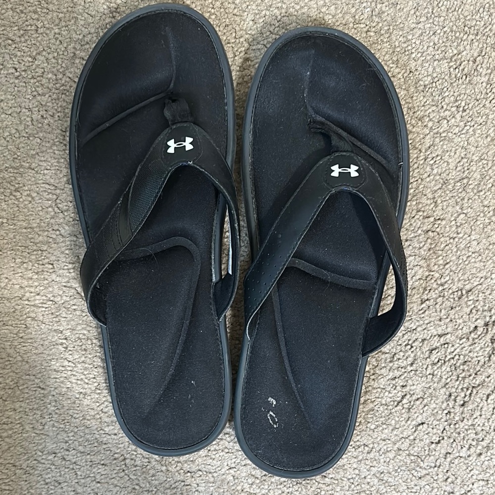 Men’s Under Armour Black Flip Flops 14